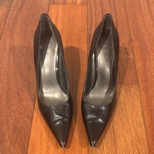Nine West Black Pointed Toe Heels
